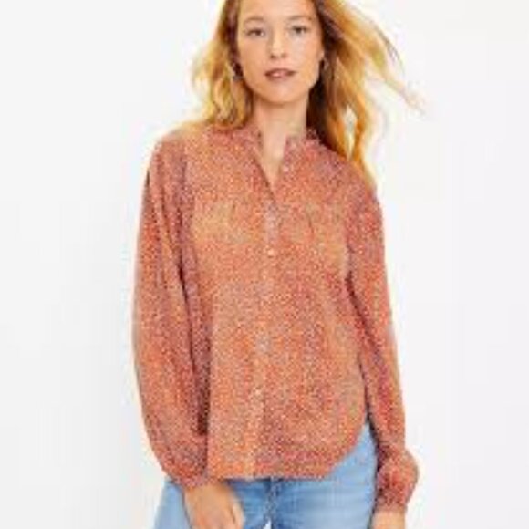 Loft Polka Dot Blouse - Picture 1 of 10